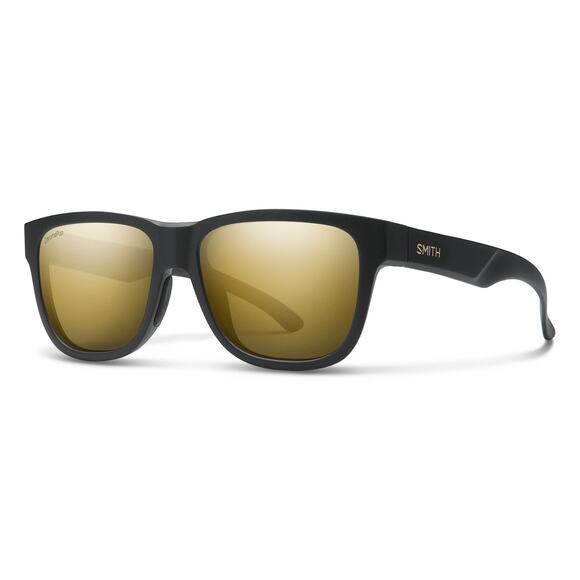NWT SMITH Lowdown Slim 2 Sunglasses – Matte Black Gold, ChromaPop Polarized